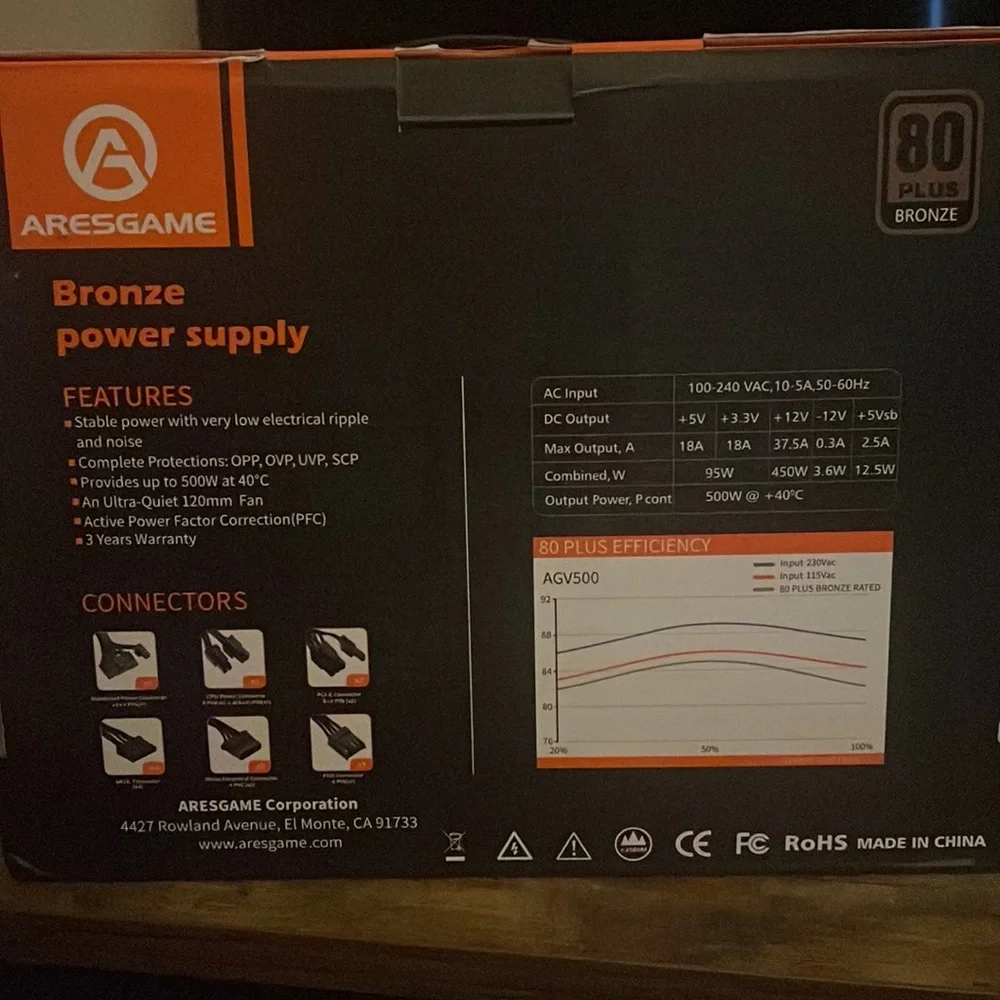 500w power supply